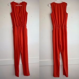 Gianni Bini Orange Sleeveless Jumpsuit